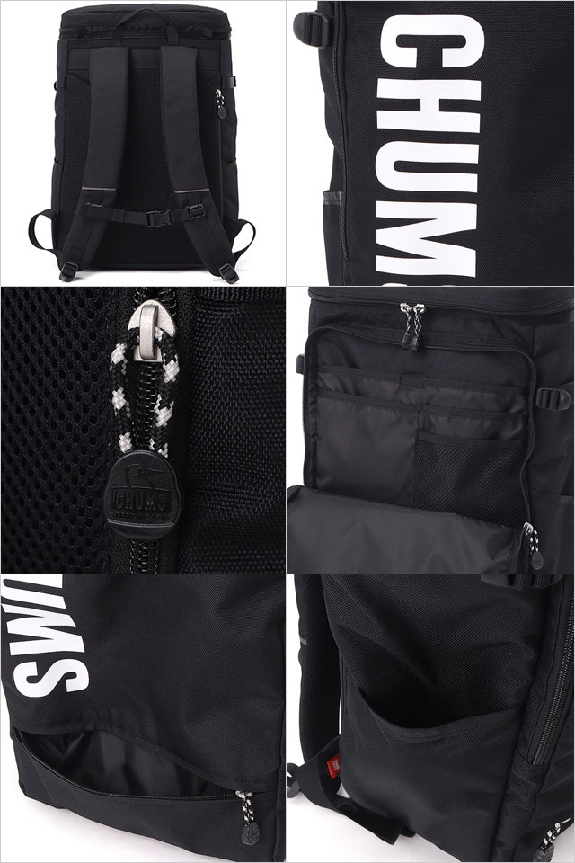 チャムスバッグ chums リュック 黒 チャムス CHUMS バックパック SLC 