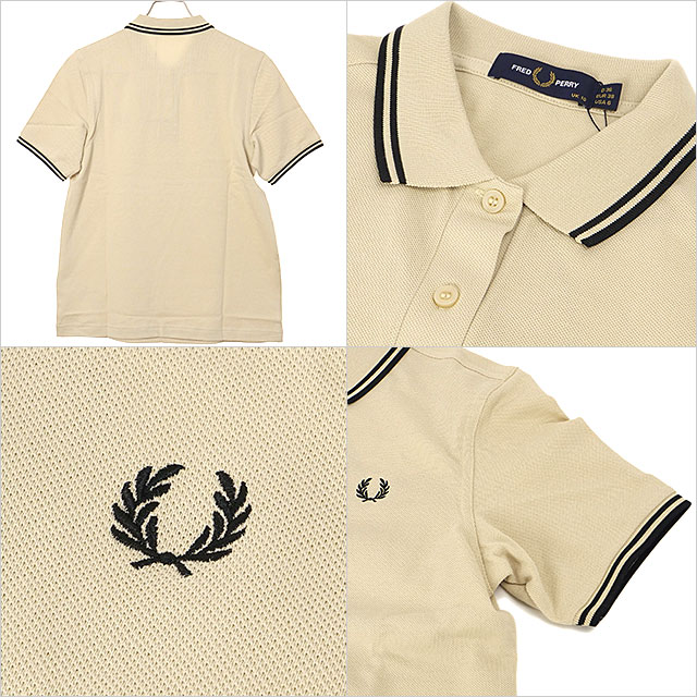 フレッドペリー FRED PERRY ポロシャツ レディース ツインティップド