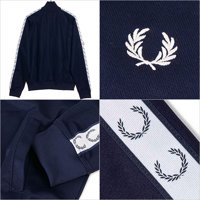 FRED PERRY （テープド トラック ジャケット）ネイビー FRED PERRY （テープド トラック ジャケット）ネイビー 楽天市場