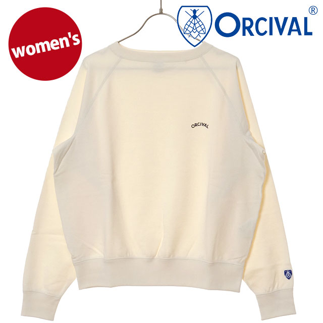 オーシバル ORCIVAL ボートネック プルオーバー [OR-C0429-MAZ FW25] BOAT NECK PULLOVER 日本製 レディース トップス スウェット トレーナー 裏起毛 ECRU 正規取扱店