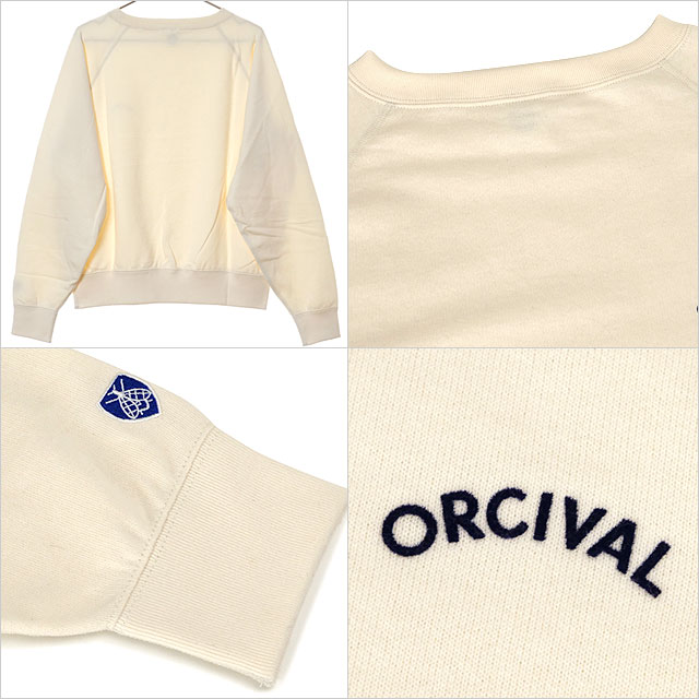 オーシバル ORCIVAL ボートネック プルオーバー [OR-C0429-MAZ FW25] BOAT NECK PULLOVER 日本製 レディース トップス スウェット トレーナー 裏起毛 ECRU 正規取扱店