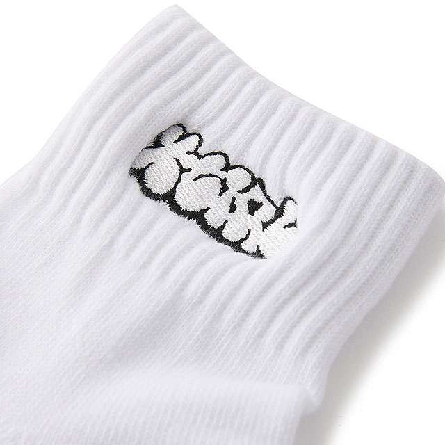 エックスガール X-girl プランプロゴ ショートリブソックス