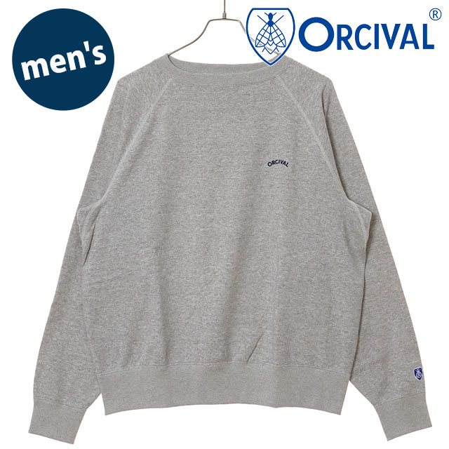 オーシバル ORCIVAL ボートネック プルオーバー [OR-C0430-MAZ FW25] BOAT NECK PULLOVER 日本製 メンズ トップス スウェット トレーナー 裏起毛 HEATHER-GREY 正規取扱店
