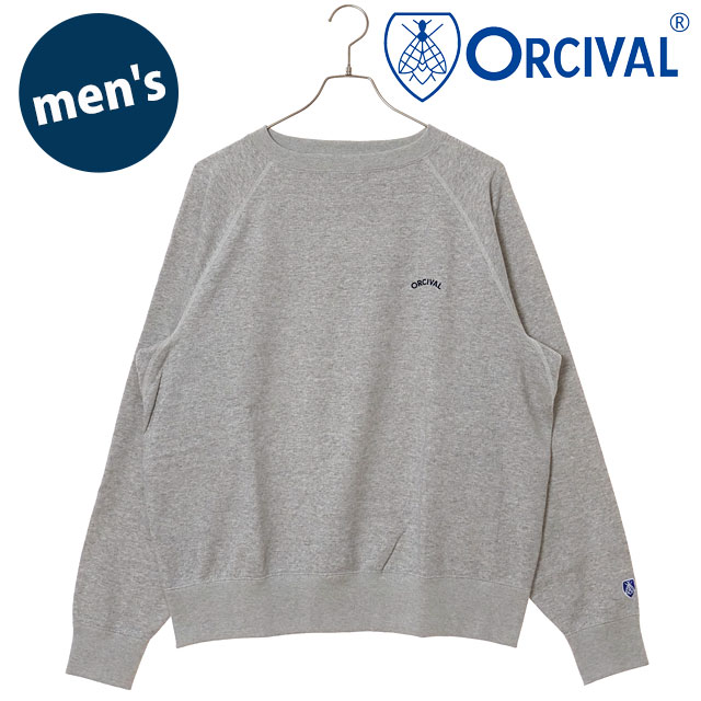 オーシバル ORCIVAL ボートネック プルオーバー [OR-C0430-MAZ FW25] BOAT NECK PULLOVER 日本製 メンズ トップス スウェット トレーナー 裏起毛 HEATHER-GREY 正規取扱店