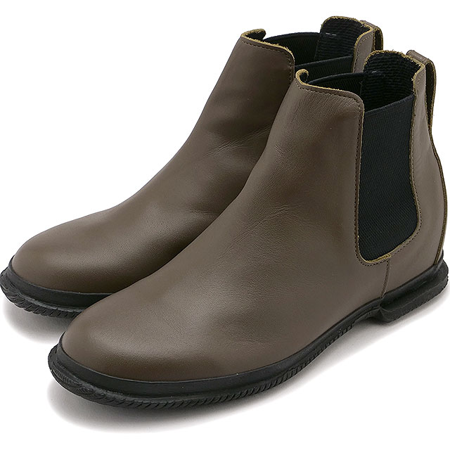 スピングル SPINGLE サイドゴアブーツ [SP1803-102] SP-1803 レディース 日本製 撥水レザー Khaki カーキ 正規取扱店 先着で限定プレゼント！】【返品送料無料】スピングル SPINGLE