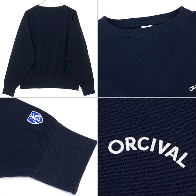 オーシバル ORCIVAL ボートネック プルオーバー [OR-C0430-MAZ FW25] BOAT NECK PULLOVER 日本製 メンズ トップス スウェット トレーナー 裏起毛 DK.NAVY 正規取扱店