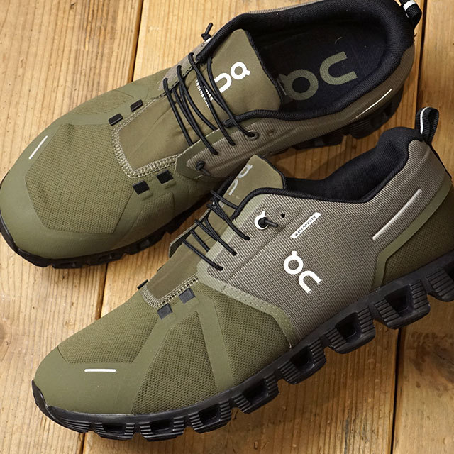 40471 タ [オン] 防水 ランニングシューズ カーキ 24.0㎝ 40471 タ