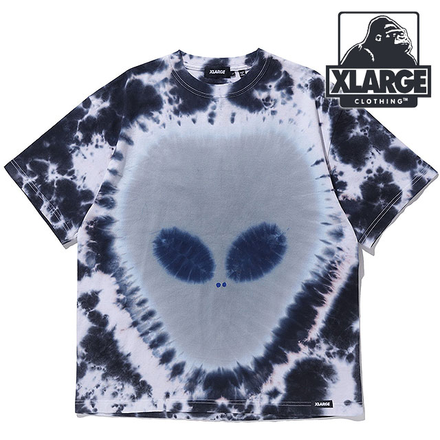 20OFFSALEۥȥ顼 XLARGE   ꥢ 硼ȥ꡼T [101242011044 SU24] TIE DYE ALIEN S/S TEE x-large å顼 ȥåץ Ⱦµ  BLACK ڥ᡼ۡs