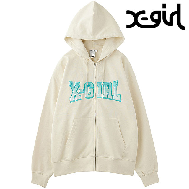 30%OFF/SALE】エックスガール X-girl フェイクファーロゴ ジップアップ
