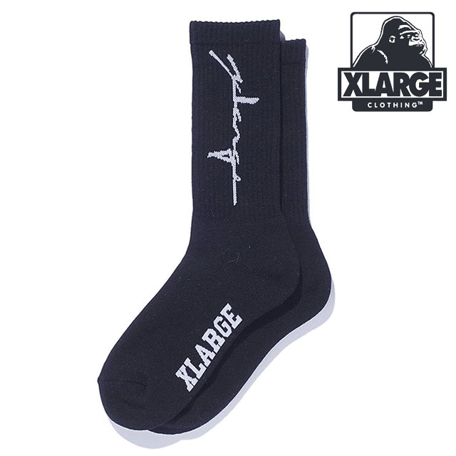 エクストララージ XLARGE ディストーション ロゴソックス