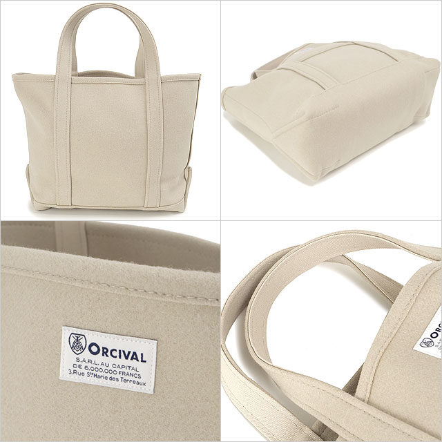 オーシバル ORCIVAL ヘビーメルトン トートバッグ ミディアム [OR-H0240-HML FW25] HEAVY MELTON TOTE BAG MEDIUM 日本製 メンズ・レディース 鞄 メルトントート 中サイズ ウール 正規取扱店