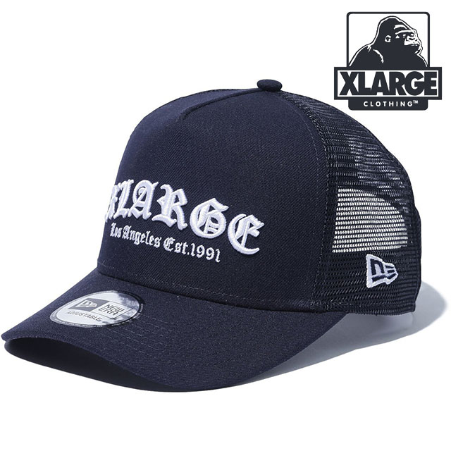人気　XLARGE×New Era ニューエラ　メッシュ　キャップ　黒　ブラック NEW ERA（ニューエラ） メッシュキャップ ブラックパッチ ONSPOTZ別注