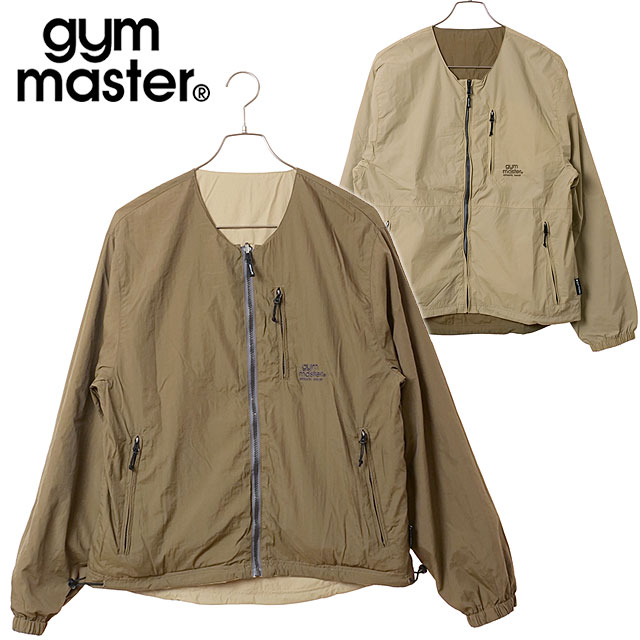 ジムマスター GYM MASTER リバーシブルナイロン ノーカラーJKT