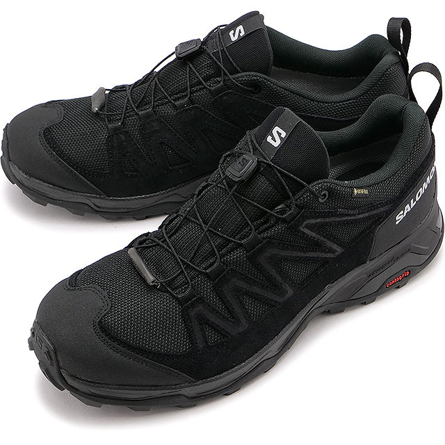 ̵ۥ SALOMON  ȥ쥤˥󥰥塼 ƥå [L47182300 FW23] X WARD LEATHER GTX  ˡ ɿ ȥɥ Black/Black/Black  ֥å