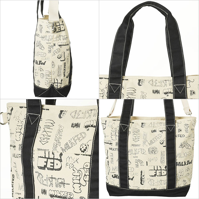 ߥ륯ե MILKFED. ǥ ꥢ ġ ȡȥХå [103242053003 SU24] VARIOUS LOGO 2WAY TOTE  Хå  BLACK