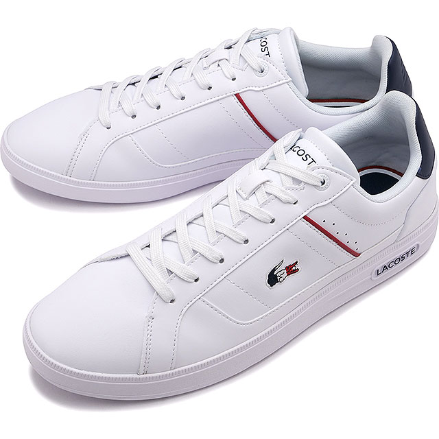 ̵ۥ饳 LACOSTE  ˡ 衼å ץ [45SMA0117-407 SS23] M EUROPA PRO TRI 123 1 SMA  WHT/NVY/RE  ۥ磻ȷ