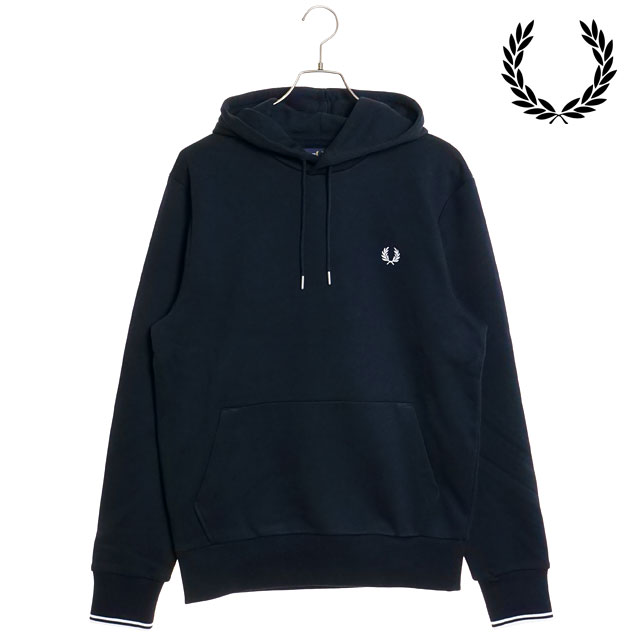 ̵ۥեåɥڥ꡼ FRED PERRY  ƥåץ աǥåɥåȥ [M2643-248 FW23] TIPPED HOODED SWEATSHIRT ȥåץ ץ륪С ѡ NAVY  ͥӡ