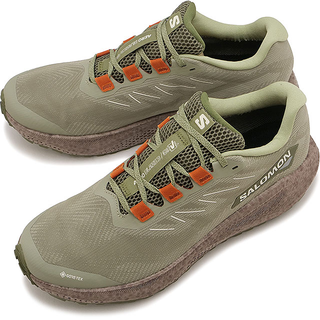  SALOMON ˡ  ֥쥤3 ٥ ƥå [L47978500 FW25] AERO BLAZE 3 GRVL GTX   ˥󥰥塼  Ʃɿ 饤 TEA/IRON/BURNT-OCHRE 谷Ź