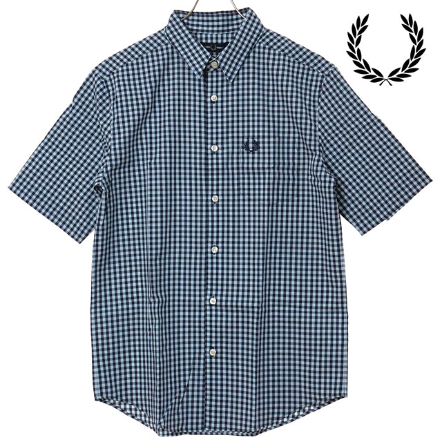 フレッドペリー FRED PERRY メンズ ギンガムショートスリーブシャツ
