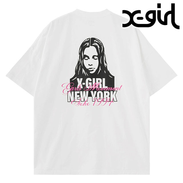 Ms. Tee Female Baller 未開封 エックスガール X-girl レディース フェイスアンドスクリプトミックス