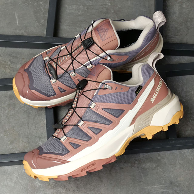 サロモン SALOMON スニーカー エックスウルトラ360 エッジ ゴアテックス ウィメンズ [L47816900 FW25] X ULTRA 360 EDGE GTX W レディースハイキングシューズ 透湿防水 トレッキング EXCALIBUR/BURLWOOD/SILVER-CLOUD