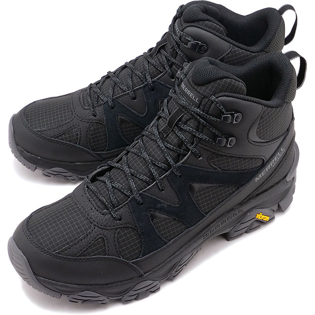  MERRELL ˡ  Ρå ߥå ץ롼 [J038287 FW25] M THERMO SNOW GRIP MID WATERPROOF   󥿡塼 ɿ ӥ֥ॽ BLACK 谷Ź