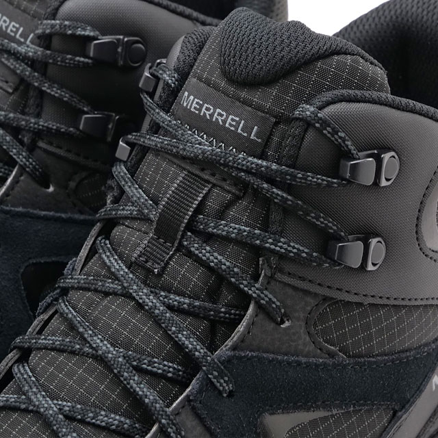  MERRELL ˡ  Ρå ߥå ץ롼 [J038287 FW25] M THERMO SNOW GRIP MID WATERPROOF   󥿡塼 ɿ ӥ֥ॽ BLACK 谷Ź