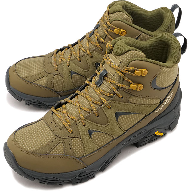  MERRELL ˡ  Ρå ߥå ץ롼 [J038291 FW25] M THERMO SNOW GRIP MID WATERPROOF   󥿡塼 ɿ ӥ֥ॽ DRAB 谷Ź