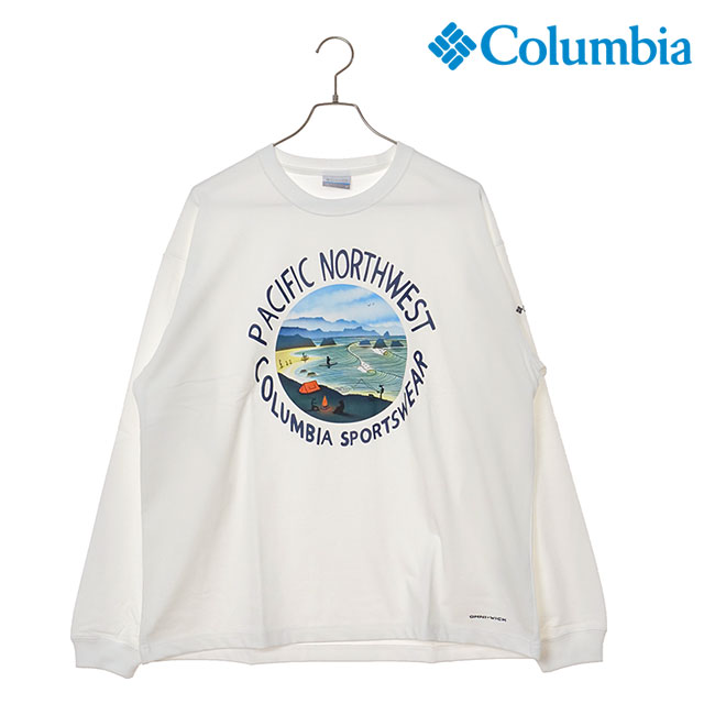 ӥ Columbia 쥤ȥ٥˥塼եå󥰥꡼T [PM0529-125 FW25] Lake to Avenue Graphic LS Tee  ȥåץ åȥ Ĺµ ® ȥɥ Sea-Salt/PNW ڥ᡼ 谷Ź
