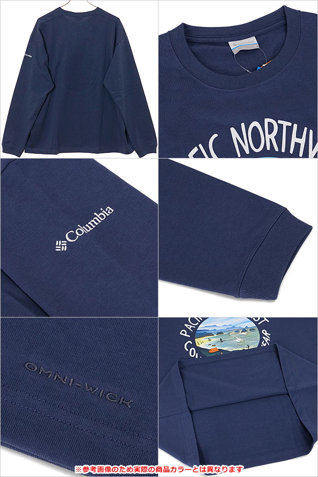ӥ Columbia 쥤ȥ٥˥塼եå󥰥꡼T [PM0529-125 FW25] Lake to Avenue Graphic LS Tee  ȥåץ åȥ Ĺµ ® ȥɥ Sea-Salt/PNW ڥ᡼ 谷Ź
