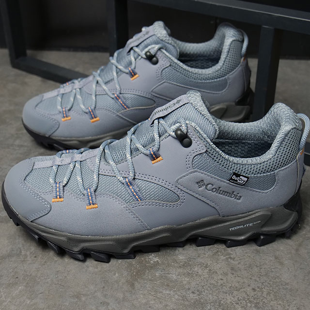 コロンビア Columbia アウトドアシューズ セイバー シックス ロー アウトドライ [YL5037-032 SS25] レディース 靴 ハイキング トレッキング スニーカー 防水 Tradewinds-Grey/Bright-Nectar 正規取扱店