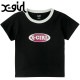 å X-girl ǡ󥰥åХ 硼ȥ꡼֥٥ӡT [105252011012 SU25] GRADATION GLITTER OVAL LOGO S/S BABY TEE ǥ ȥåץ Ⱦµ xgirl BLACK ֥å  ڥ᡼ 谷Ź