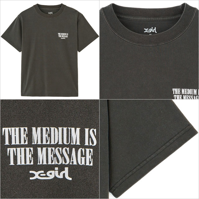 å X-girl ơ٥ץȥ 塼ȥ꡼T [105252011039 SU25] VINTAGE LABEL FACE LOGO S/S TEE ǥ ȥåץ Ⱦµ xgirl CHARCOAL 㥳륰졼 ڥ᡼ 谷Ź