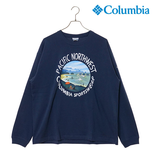 ӥ Columbia 쥤ȥ٥˥塼եå󥰥꡼T [PM0529-466 FW25] Lake to Avenue Graphic LS Tee  ȥåץ åȥ Ĺµ ® ȥɥ Nocturnal/PNW ڥ᡼ 谷Ź
