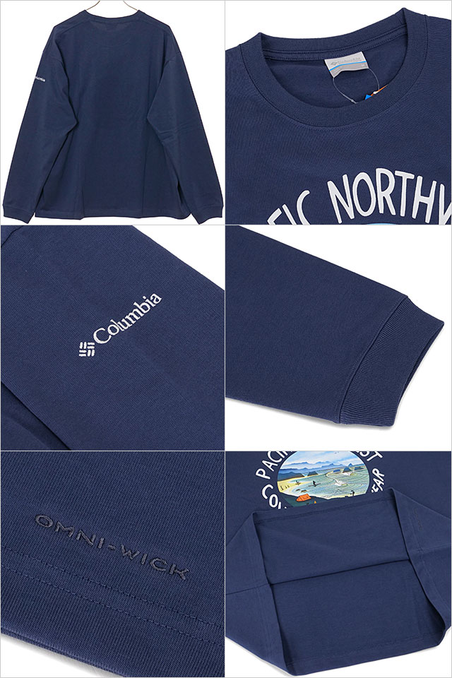 ӥ Columbia 쥤ȥ٥˥塼եå󥰥꡼T [PM0529-466 FW25] Lake to Avenue Graphic LS Tee  ȥåץ åȥ Ĺµ ® ȥɥ Nocturnal/PNW ڥ᡼ 谷Ź
