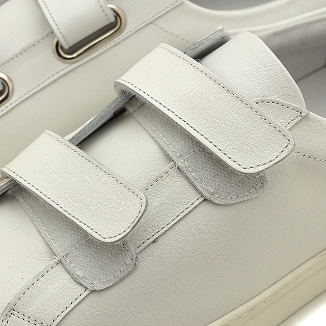 【YOAK/LUKE】ホワイト・レザー・ベルクロ・スニーカー・スタンスミス似 返品送料無料】ヨーク YOAK 国産スニーカー ルーク LUKE [ SS20