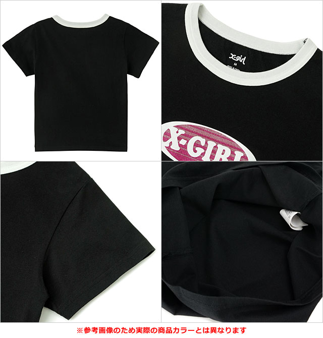 å X-girl ǡ󥰥åХ 硼ȥ꡼֥٥ӡT [105252011012 SU25] GRADATION GLITTER OVAL LOGO S/S BABY TEE ǥ ȥåץ Ⱦµ xgirl NAVY ͥӡ  ڥ᡼ 谷Ź