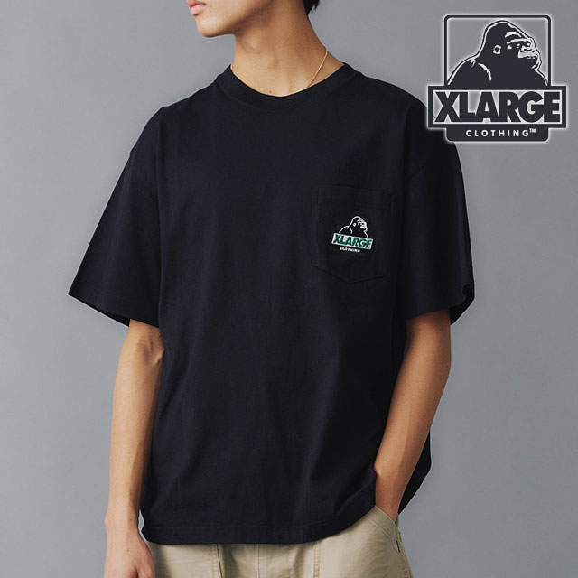 ̵ۥȥ顼 XLARGE  ƥå OG 硼ȥ꡼ ݥåT [101242011004 SU24] SLANTED OG S/S POCKET TEE x-large å顼 ȥåץ Ⱦµ BLACK ڥ᡼