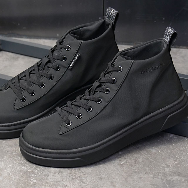 コロンビア Columbia スニーカー マイレージレイン ツー ミッド ウォータープルーフ [YL3317-010 SS25] レディース 靴 シューズ 防水 軽量 Black ブラック 正規取扱店