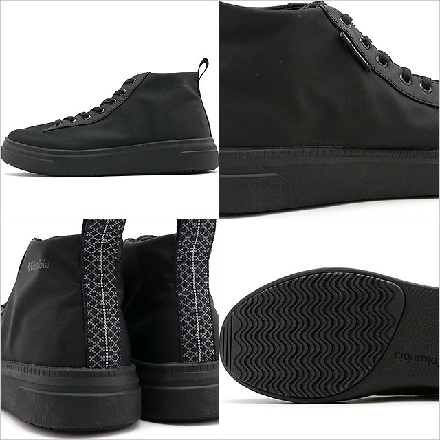 コロンビア Columbia スニーカー マイレージレイン ツー ミッド ウォータープルーフ [YL3317-010 SS25] レディース 靴 シューズ 防水 軽量 Black ブラック 正規取扱店