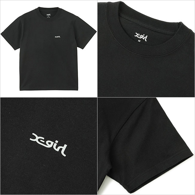å X-girl ԡȥߥ륺 硼ȥ꡼T [105252011005 SU25] REPEAT MILLS LOGO S/S TEE ǥ ȥåץ Ⱦµ xgirl BLACK ֥å  ڥ᡼ 谷Ź