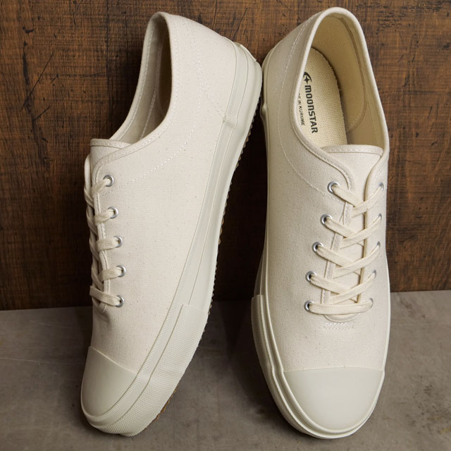 ムーンスター ファインバルカナイズド MOONSTAR FINE VULCANIZED ウーバル [54322791 SS22] UBAL メンズ・レディース 日本製 キャンバススニーカー NATURAL 白 ホワイト系