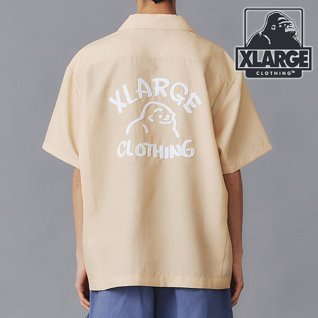 ̵ۥȥ顼 XLARGE  ɥ OG 硼ȥ꡼  [101242014002 SU24] DRAWING OG S/S WORK SHIRT x-large å顼 ȥåץ Ⱦµ BEIGE