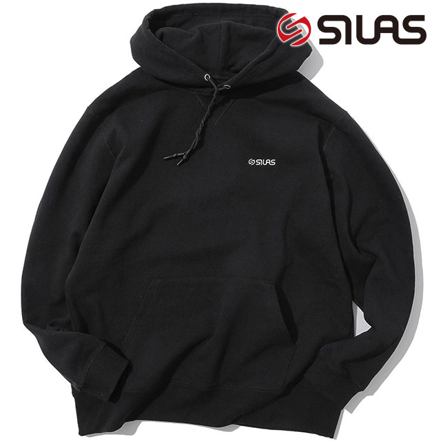 【25％OFF／SALE】サイラス SILAS クラシック スウェットフーディー [110251012002 SS25] CLASSIC SWEAT HOODIE メンズ トップス パーカー プルオーバー ワンポイントロゴ BLACK 正規取扱店【ts】