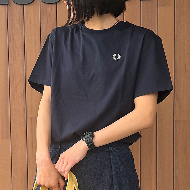 フレッドペリー FRED PERRY レディース クルーネックTシャツ [G1142