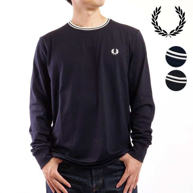 フレッドペリー FRED PERRY ロングスリーブ ツインティップドTシャツ