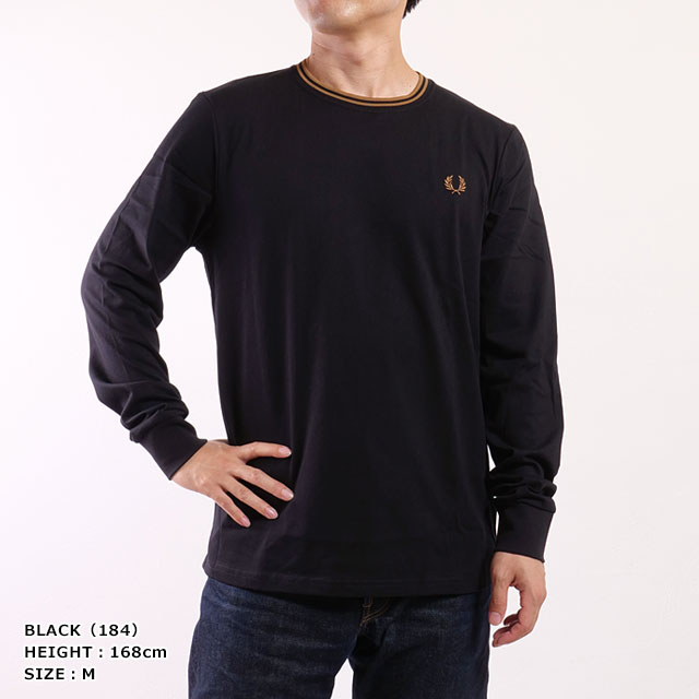 フレッドペリー　長袖 Long Sleeve Twin Tipped T-Shirt(S 795：NAVY): | FRED PERRY JAPAN