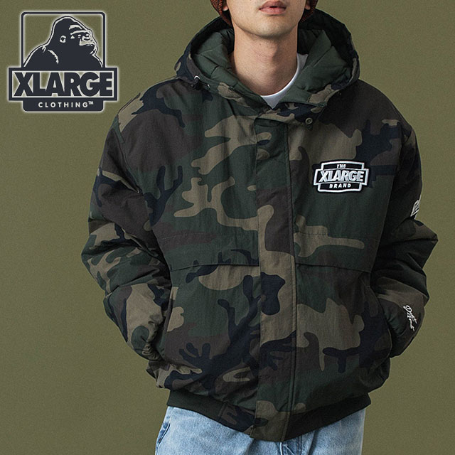 値下げ‼️ XLARGE ナイロンパファージャケット 迷彩柄 カモ柄 M XLARGE - NYLON PUFFER JACKET / カモ | Tempt