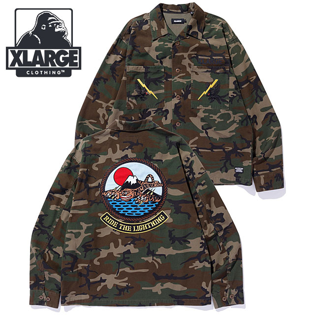 エクストララージ XLARGE リップストップ ミリタリー シャツ