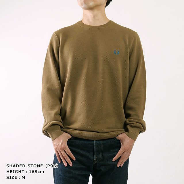 FRED PERRY ニット 新作 Waffle Stitch Half Zip Jumper(S 102：BLACK): | FRED PERRY JAPAN